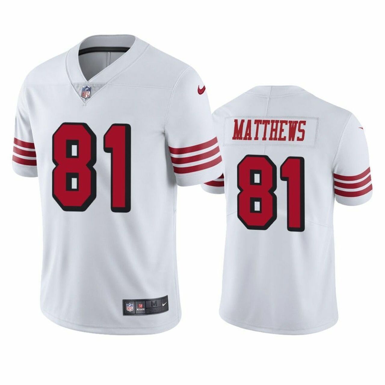 Men San Francisco 49ers #81 Jordan Matthews Nike White Color Rush Limited NFL Jersey